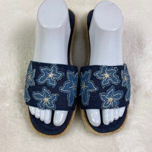 Cushion‎ Walk by Avon Twine Trimmed Slide Espadrille Sandals, size 10